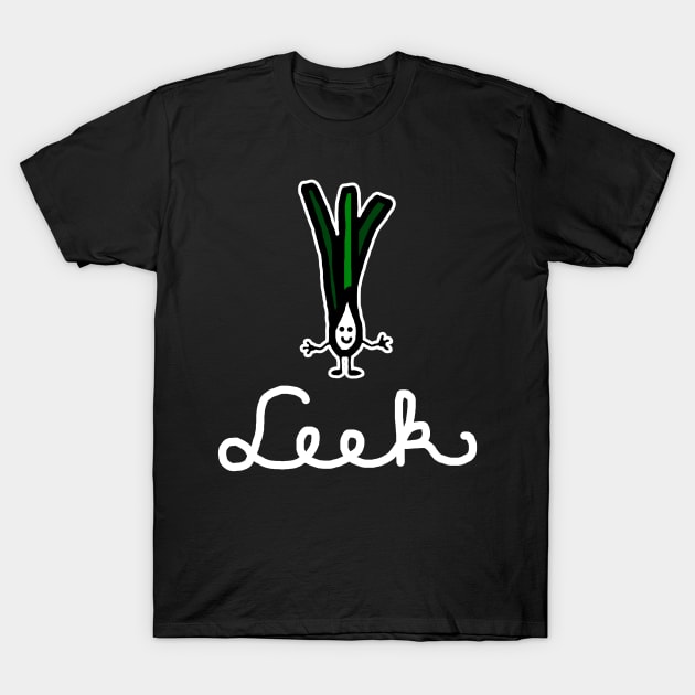 Leek (White) T-Shirt by Graograman